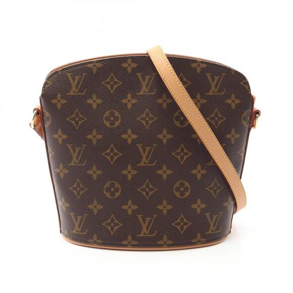 LOUIS VUITTON Brown Monogram Leather Shoulder Bag - Picture 1 of 10
